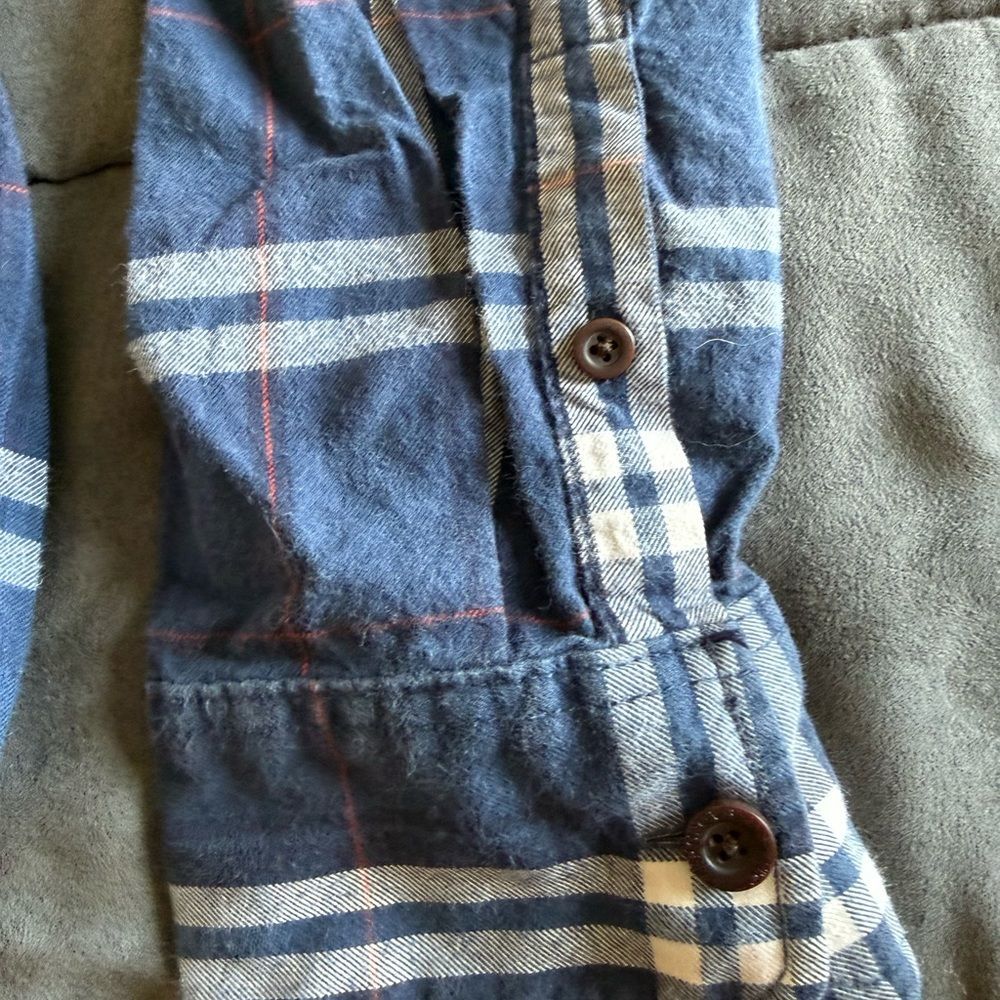 Abercrombie & Fitch Plaid Flannel Button-Up Shirt Heavy and Thick Y2K - Picture 5 of 8